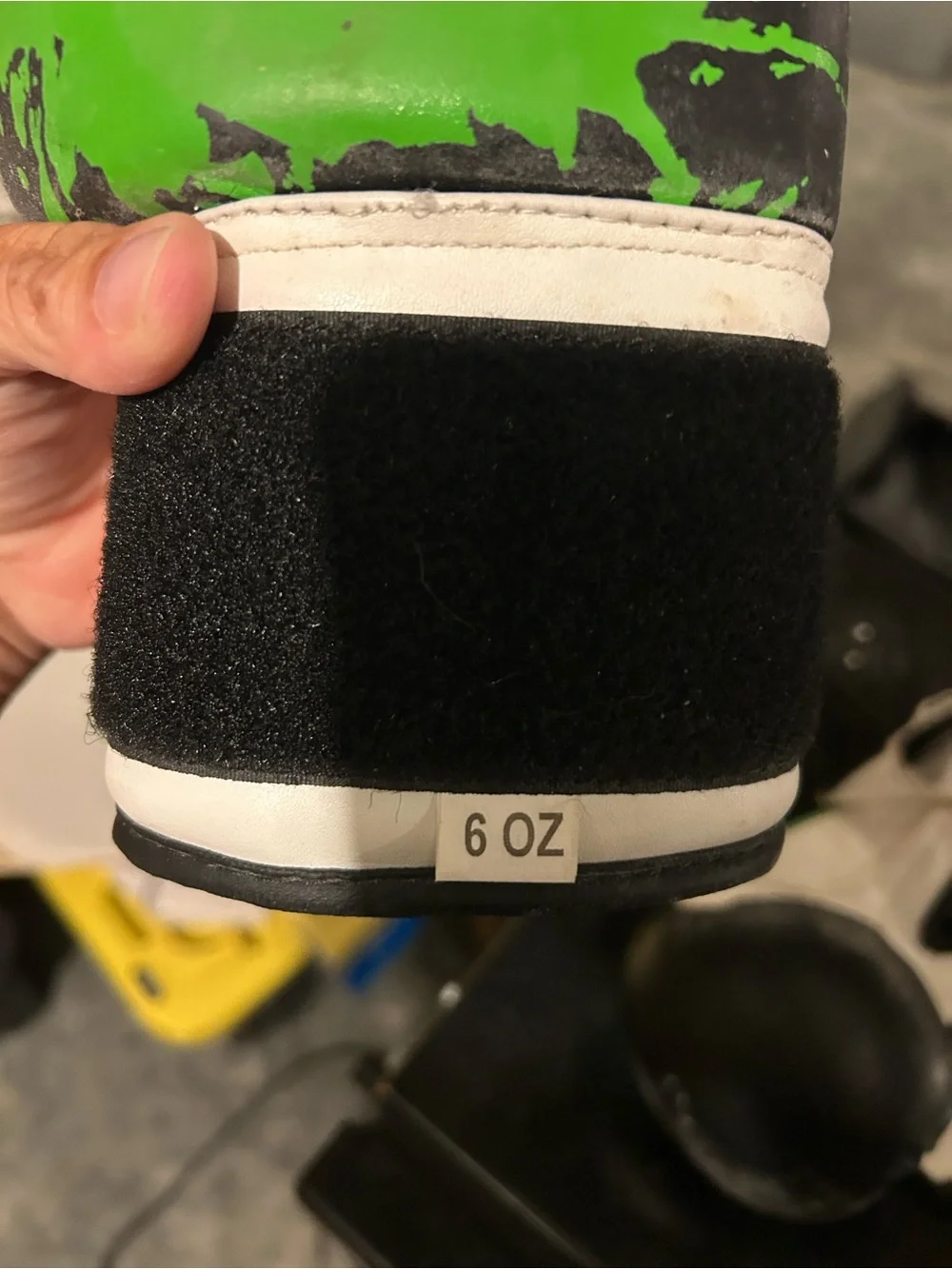 Kids Green & White Boxing Gloves - 6 oz Youth Training Gloves